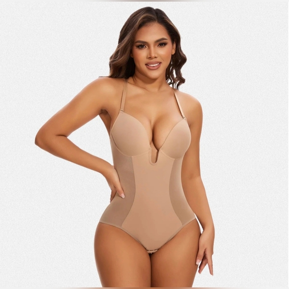 Shaperin Backless U Plunge Scuipting Butt-Lifting Shapewear Bodysuit #829 - Picture 1 of 7